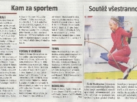 Kam za sportem - soutěž všestrannosti